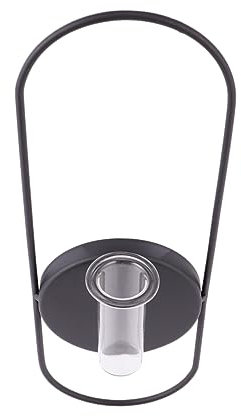 Zerodeko Wandkerzenhalter Aus Eleganter Ovaler Wandleuchter Für Blumenarrangements Und Kerzen Dekorativer Wandhalter Für Drinnen Und Draußen Matte Schwarze Wanddekoration