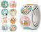 500 Stück Happy Easter Aufkleber, niedliche Eier, selbstklebendes Siegeletikett für Ostern, Party, Kinder, Geschenkbox, Tasche, Dekoration, handgefertigte Aufkleber, Osteraufkleber