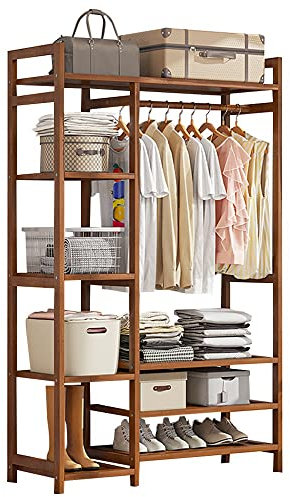 Portemanteau Prte-Manteau entrée Porte-vêtements Portemanteaux Murale Porte Bambou Perroquet Blanc Bain Forme d’Arbre Vintage Étagère Patère Bois métallique Alliage d'aluminium Amovibles rou