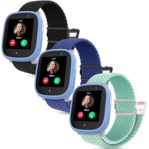 Polyjoy Magnetisches Flechtband kompatibel mit Xplora X6 Play Armband | Weich Verstellbare Ersatzbänder für Xplora X6 Play/Pro/Gen 2/Anio 6 Band Sport Armbänder für Kinder Mädchen Jungen