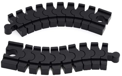Holzeisenbahn Zubehör, Schienen-Verbinder Flexible Schiene 14.2cm lang Eisenbahn Flexschiene - Kurve Holzeisenbahnen inkl. Adapter, passt Immer Dehnbar Schiene für Holzeisenbahn