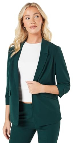 Dorothy Perkins Women’s Ruched Sleeve Tailored Blazer