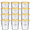 Bougie à la Citronnelle d'extérieur, 12PCS Bougies d'extérieur Cire de Soja Naturelle Citronnelle Bougie Extérieur pour Maison, Jardin, Pique-Nique, Camping, Terrasse, Balcon | 240h de Combustion