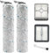 DianSung Spazzole Rullo + filtro per Bissell CrossWave X7 Plus Cordless Pet, X7 Pro Pet 2955N,3479N aspirapolvere per liquidi e asciutti Parti di ricambio, accessori 2 Rulli per spazzole + 2 Filtri