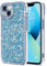 Lafunda for iPhone 13 Case for Womens Girls, Luxury Bling Glitter Diamond Crystal Festival Shiny Case Camera Protection Shockproof Silicone TPU Phone Cover for iPhone 13 6.1, Blue