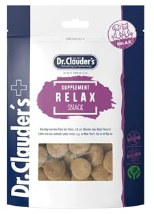 DR.CLAUDER'S - Supplement Snack Relax | Snack mit natürlichen Zutaten zur Stresslinderung und Förderung des Wohlbefindens bei Hunden und Katzen. Nahrungsergänzungssnack im Frischebeutel | 150g