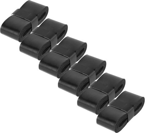 Generisch 6 Rollen Wickelband für Trommelstöcke Drumstick Griffe übergreifen Stangen Dämpfer schlagzeug zubehör Schlagzeug - Zubehör Trommelstöcke, Klebeband Drum - Stick - Tape Griptape Pu Black