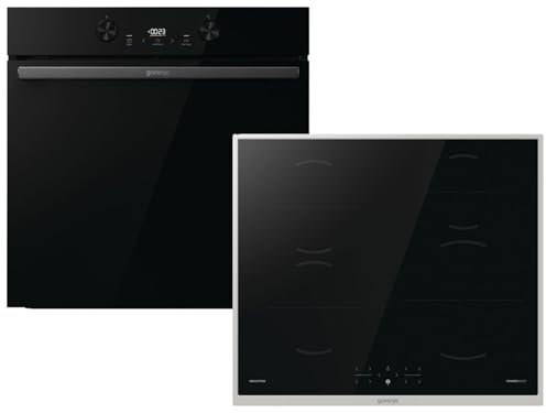 Gorenje Dark Pepper Set SID - Backofen BOS6737E20FBG + Induktionskochfeld GI6401BX autark