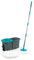 Beldray Antibac Spin Mop - String Mop with Bucket, Dual Compartment Mop Bucket, Clean & Dirty Water, 2 Handles for Easy Manoeuvrability, Pedal Activated Spin Function, Refill Mop Head, Hard Surfaces