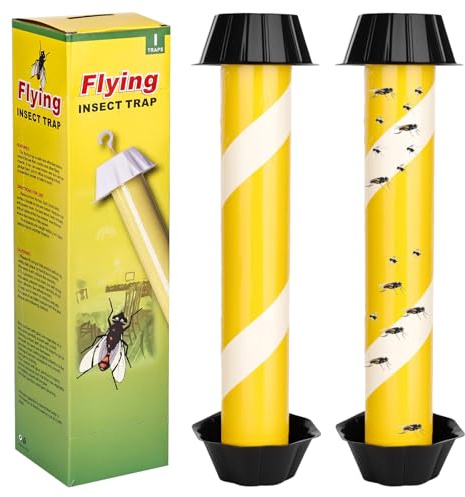 smtfcty 2 st fruktflugfällor stora flugfällor för inomhus och utomhus, hängande modell midgefångare kök för hem trädgård [naturlig och insektsfri botemedel]