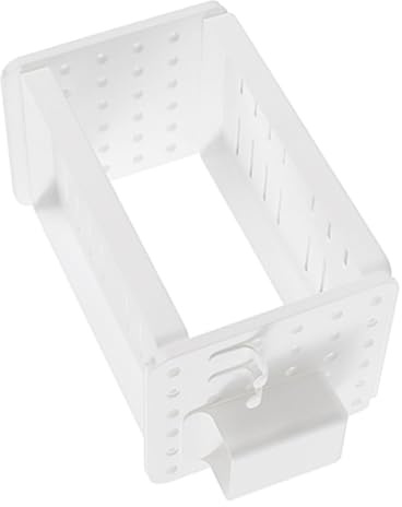 Prevessel Plastic Double Layer Desktop Storage Rack Efficient Makeup Shelf for Organizing Office Supplies Durable Material for Keeping Tidy