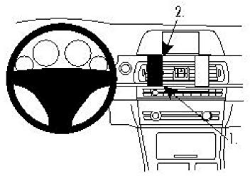 Brodit 854457 ProClip Kfz-Halterung für 5er Serie F10, F11 10- schwarz