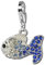 SilberDream blau Charm Fisch Zirkonia 925 Silber Damen Anhänger GSC001 Silber Charmsschmuckanhänger