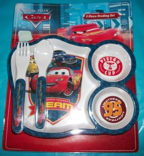 Disney Pixar Cars 3 Piece Dinnerware Set