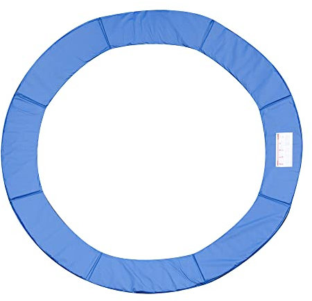 HOMCOM 10FT Trampoline Pad, Φ305cm Trampoline Accessories Surround Safety Pad Foam Padding Pads Replacement Spare, No Holes for Pole, Blue