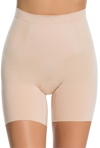 SPANX SPANXsculpt OnCore Mid-Thigh Short - Powerful Sculpting Body Shaper - Level 4 Compression - Comfortable Shapewear for Women -Soft Nude - Large