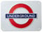 GWC Metallschild mit London-U-Bahn-Motiv, mittelgroß