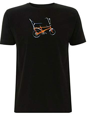 Time 4 Tee Raleigh Chopper Inspired MK1 T Shirt Cycling 1970s Vintage Bike BMX Classic Ride Retro Bicycle collectable 70's Gift (X Large, Black)