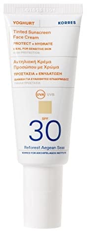 KORRES YOGHURT Getöntes Sonnencreme-Gel für das Gesicht SPF30, 40 ml
