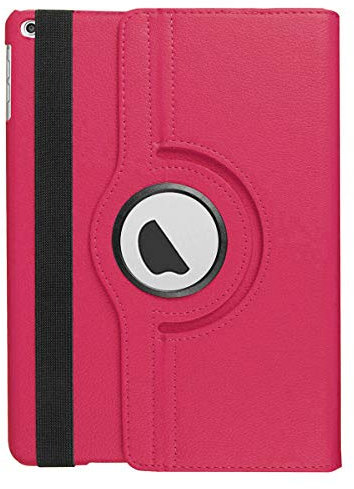 Mobistar iPad 10.2 Hülle, Hülle für iPad 10.2 2019, 360 Grad drehbare iPad 10.2 drehbare Hülle, Apple iPad 10.2 Cover mit mehreren Betrachtungswinkeln (Hot Pink)