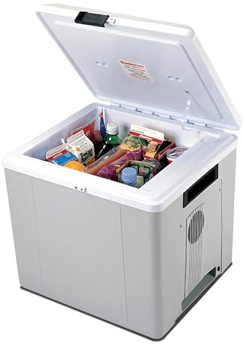 Koolatron Electric Cool Box - 12 V Powered Cooler For Car, Camping, Travel, Hard Sided Refrigerator For Vehicle, Caravan, Hot & Cold Function, Cools Drinks,Food For Road Trip, 27 L