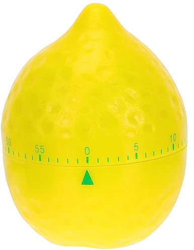 YARNOW Zitrone Timer Manuelle Kochen Timer: 60 Minuten Mechanische Timer Countdown Rotierenden Backen Timer Erinnerung für Küche Alarm Home Desktop Decor Zitronen Eieruhr