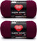 Red Heart Super Saver Jumbo Garn, Acryl, Stärke 4 Mittel (Worsted), 680,1 m, Stricken/Häkeln, Burgunder, 2er-Pack à 396 g