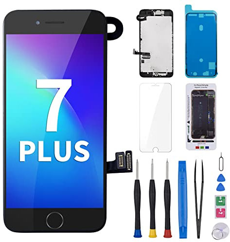 Risidamoy for iPhone 7 Plus Screen Replacement with Home Button 5.5 Black