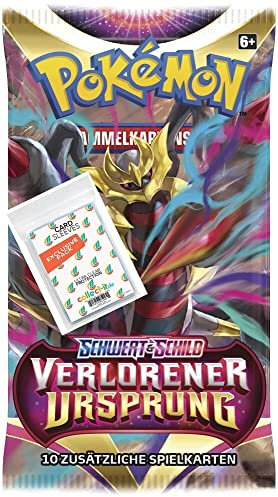 Bundle mit 1 Booster - Schwert&Schild Verlorener Ursprung mit collect-it.de MY HOME OF CARDS + TOYS Exklusive Sleeves