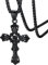 FaithHeart Schwarz Jesus Kreuz Anhänger Halskette für Herren Jungen Religiöser Jesus Schmuck Kruzifix Kette mit Geschenkebox für Geburtstag…