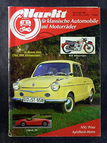 Oldtimer Markt - Juli/1985 - NSU Print - BSA Motorräder - Jaguar XK