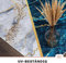 Mazovia Modern Teppich - Kurzflor Waschbar - Weich Teppich für Wohnzimmer, Schlafzimmer, Esszimmer – Teppiche Marmor Abstrakt Muster - Blau Grau Gold 200 x 300 cm