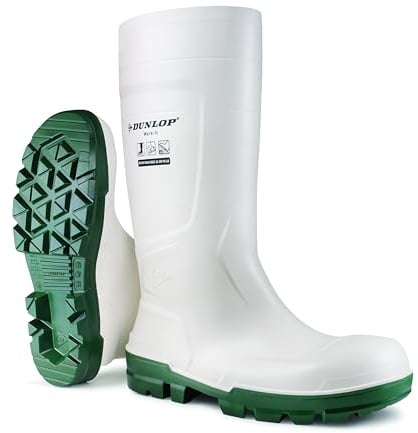 DUNLOP Protective Footwear Work-It S5 Arbeitsstiefel – Sicherheitsstiefel für Bau & Industrie – Wasserdicht, Rutschfest, Stahlkappe, S5 Sicherheitsstandard – Größe 35–50