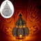 Marrakesch Lampe und Laterne in einem aus Metall 30 cm groß | Tischlampe Windlicht Mahana Weiss als Orientalische Ramadan Dekoration