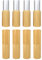 Wachsmann, Lippenstifthülsen leer, 8 Stück, Bambus Hülle, mit Gravur, DIY-Lippenbalsam selber machen Hülsen, 4,5 ml