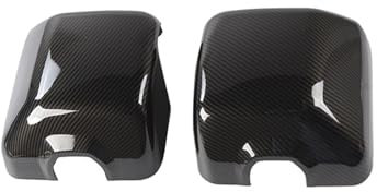 Außenspiegelgehäuse Für Jeep Für Wrangler JL Für Gladiator JT 2018-2023 Rechts Links Auto Seite Tür Spiegel Rück Kappen Dekoration Abdeckung Außen Zubehör Außenspiegel-Abdeckkappe (Farbe : Carbon wit