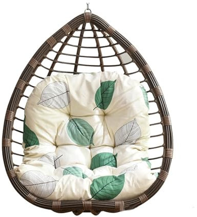 AFIONA HäNgekorb-Sitzkissen,Verdickte HäNge-Ei-HäNgematten-Stuhlpolster,Stuhl-Sitzpolsterung,HäNgematten-Schaukelstuhl-Kissen,Entspricht Dem Ergonomischen Design,füR Schlafzimmer,Gartenstuhlmatte