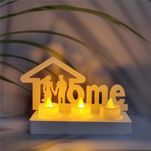 SVOCK Gießformen Silikon Haus Silikonform Buchstaben Home, Silikonform Kerzenhalter Häuser Gießform, Silikonform mit Paar Haus und Home, Silikonform Hochzeit, Liebe Ausdrücken