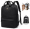 GOLF QUALITY Zaino da Viaggio 16 Pollici Zaino Donna Lavoro PC,Borse da Cabina per Ryanair Bagaglio a Mano Zaino Borsa, Backpack Casual per Laptop Nero