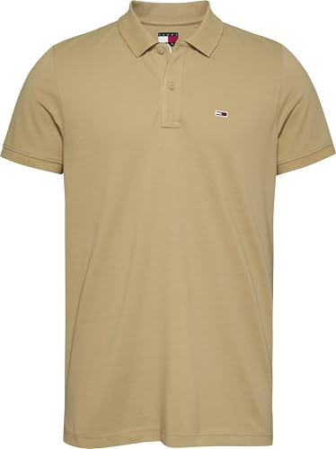 Tommy Jeans Men's TJM Slim Placket Polo Ext Dm0Dm20676 S/S, Beige (Relic Tan), 3XL