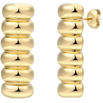 XENOX® VERONA Ohrringe - Damen Ohrringe aus hochwertigem Edelstahl, 100% Wasserfest