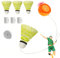 SI SEN 3-Teiliges Set Badminton-Einzeltrainingsausrüstung, Badminton-Rückbretttraining, tragbare Badminton-Übungsausrüstung, geeignet für Badminton-Training