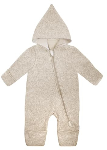 maximo GOTS BABY-Overall, Baumwollfleece, Reißverschluss, Jersey