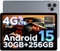 DOOGEE TAB G6 Tablet 11 Pollici, 4G LTE 90Hz Tablets Android 15, 30GB RAM+256GB ROM/TF 2TB, Octa-Core PC con sim, 8000mAh/Gemini AI/Widevine L1/13MP+5MP/OTG/BT5/FACE ID/Doppi altoparlanti/3.5mm Jack