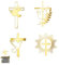 4 Stück Tortendeko Kommunion Mädchen,Tortenaufleger Konfirmation Taufe Kuchen Deko Gold Kreuz Tauben Torte Topper Junge,Cake Decoration Erstkommunion Acryl Kuchendeko,für Communion Hochzeit Abitur