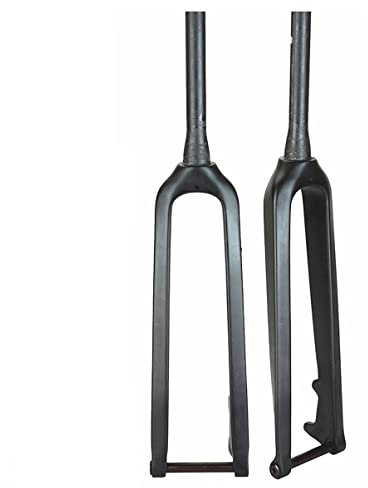HSIRYAOHD Fourche rigide pour VTT DH FedergabelFull Fibre de carbone T800 3K 66/27,5/29 pouces Frein à disque Fourche de vélo avec essieu traversant Fourche avant de VTT (conique, 69,8 cm)