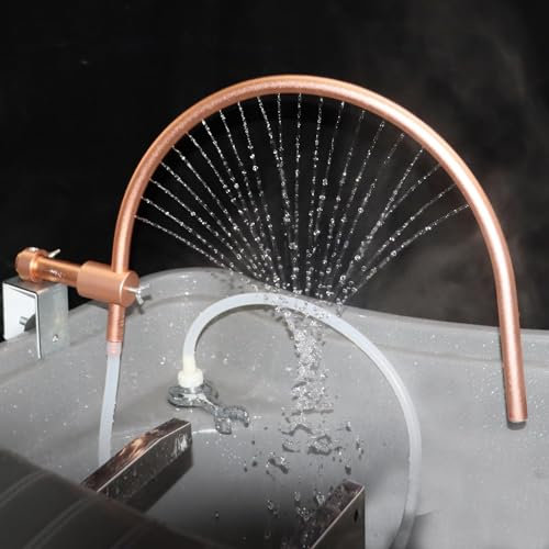 Dotauge Équipement de Spa Head Bol à shampoing Cascade Accessoires avec Pompe et Tuyau réglables for Salons beauté