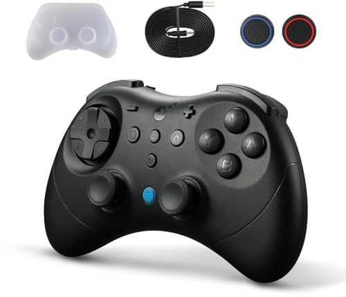GuliKit Elves 2 Pro Wireless Controller für Switch/Switch 2/PC/Android/iOS, Bluetooth Controller mit Hall Effekt Joystick, 1000Hz Abtastrate, Magnetischem Vibrator, Super Haptik, Rotary Rumble,Schwarz | Bluetooth Controller mit Hall Effekt Joystick, 1000Hz Abtastrate, Magnetischem Vibrator, Super Haptik, Rotary Rumble,Schwarz