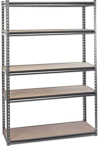 Draper 21663 Expert Steel Shelving Unit with Five Shelves, 1220mm x 450mm x 1830mm