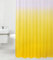 Sanilo Duschvorhang Magic Gelb 180 x 200 cm, hochwertige Qualität, 100% Polyester, wasserdicht, Anti-Schimmel-Effekt, inkl. 12 Duschvorhangringe